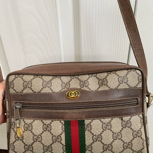 Gucci Beige and Brown GG Crossbody Bag - Picture 9 of 15